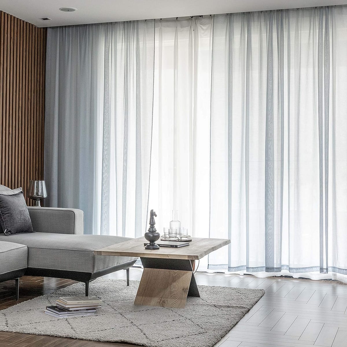 Sheer curtains Dubai - white floor to ceiling sheer drapes for living room